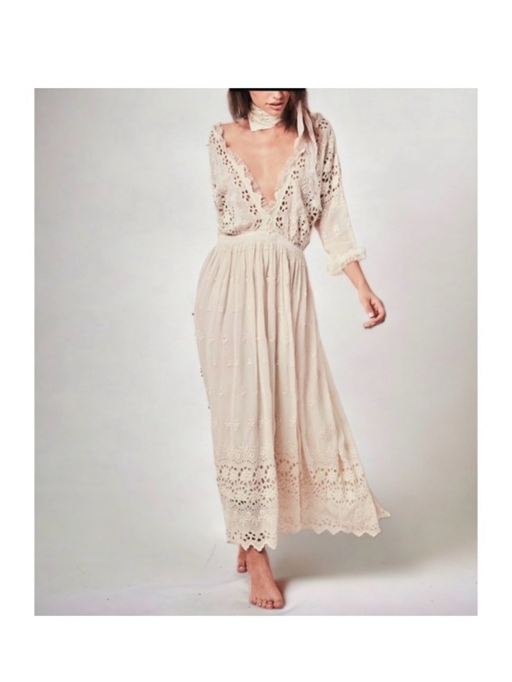 LoveShackFancy Delfina Crochet
Maxi Dress